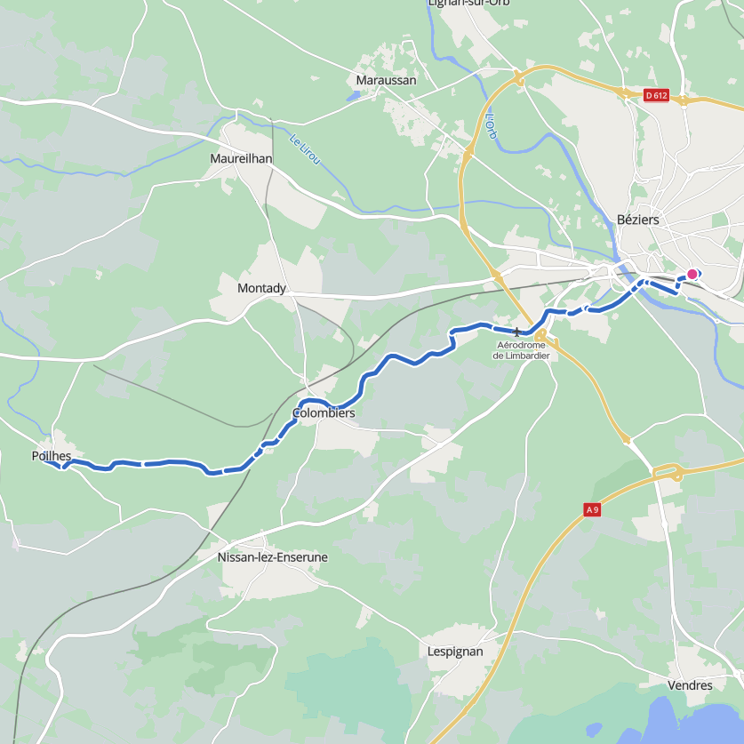 Carte de l’itinéraire