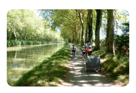 Le Canal du Midi avec des enfants