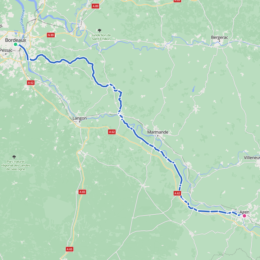 Carte de l’itinéraire