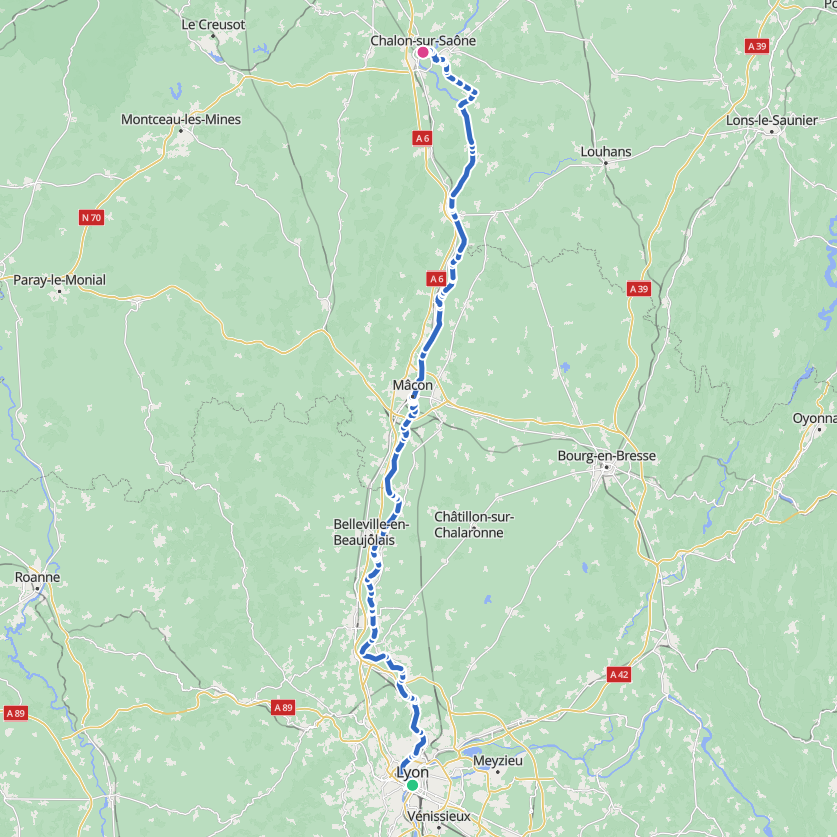 Carte de l’itinéraire