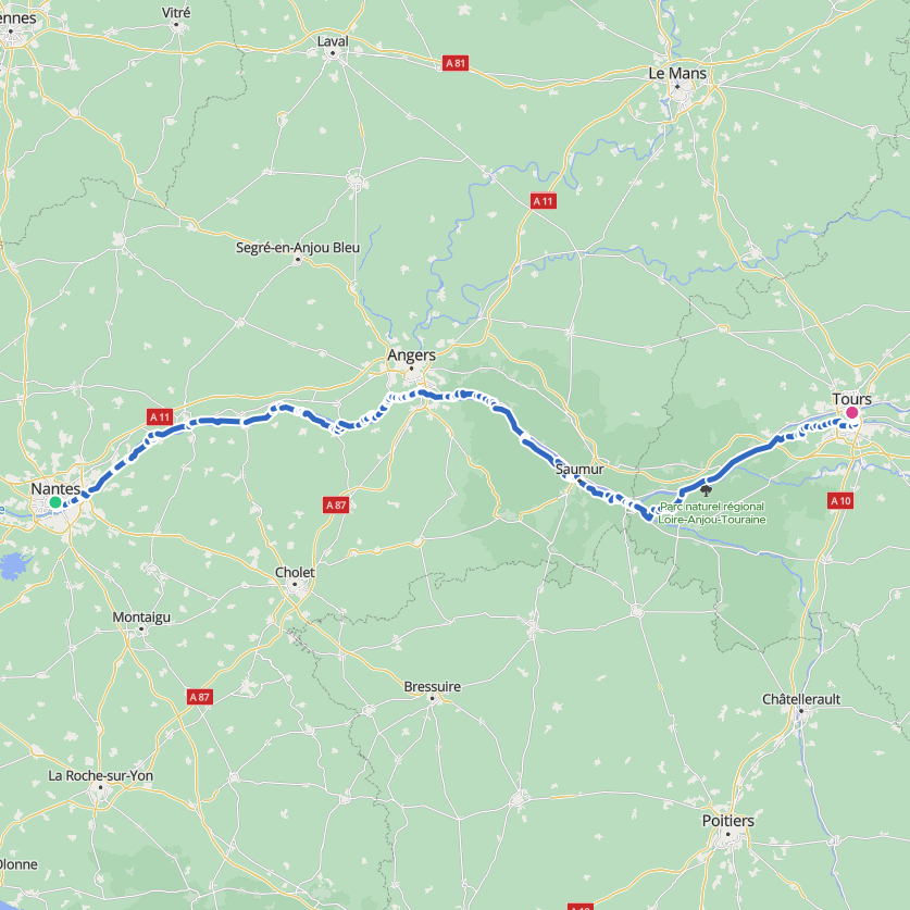 Carte de l’itinéraire