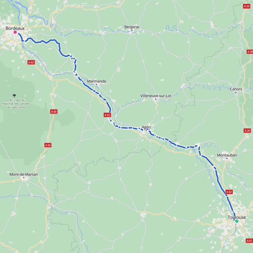 Carte de l’itinéraire