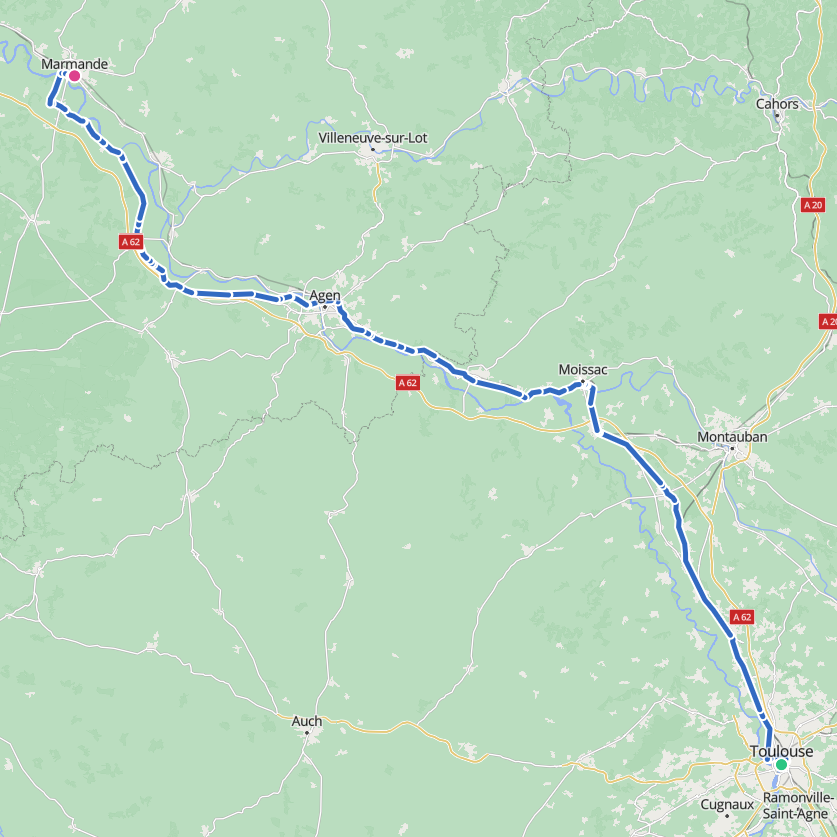 Carte de l’itinéraire