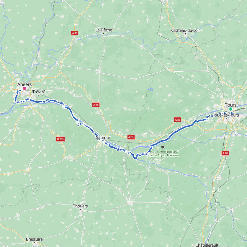 Carte de l’itinéraire