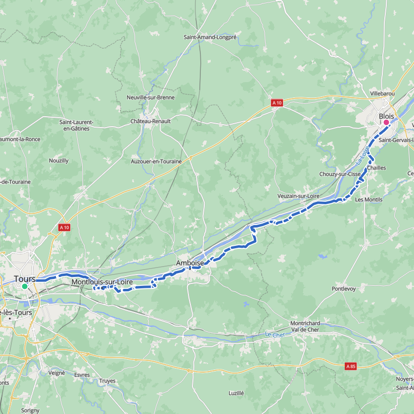 Carte de l’itinéraire