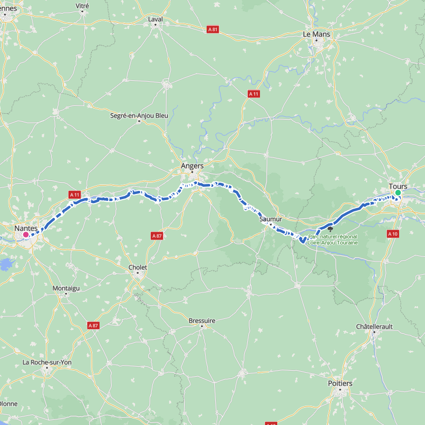 Carte de l’itinéraire