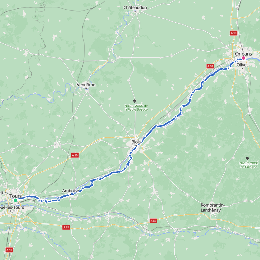 Carte de l’itinéraire