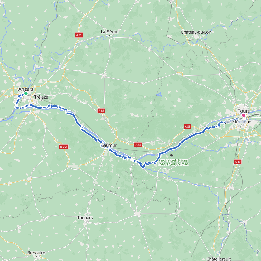 Carte de l’itinéraire