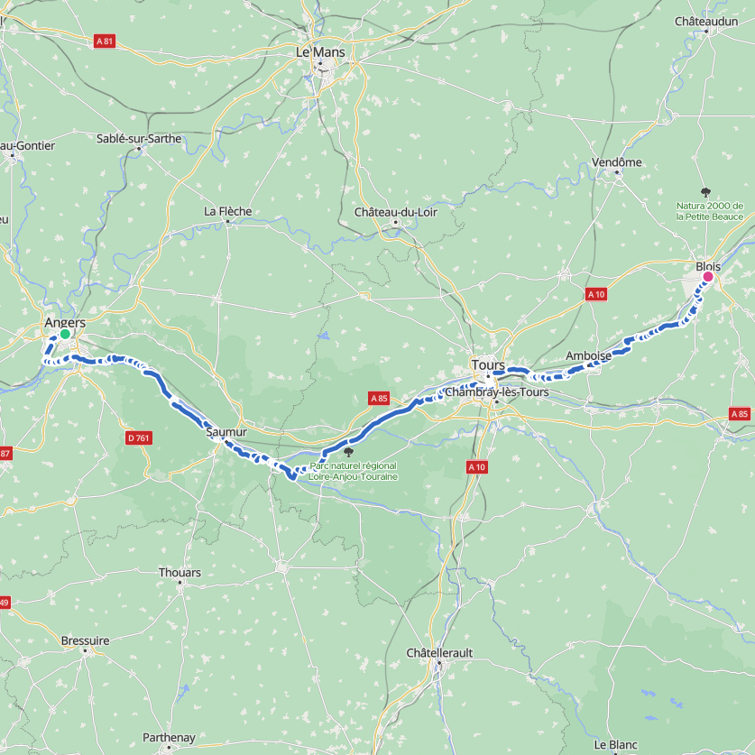 Carte de l’itinéraire