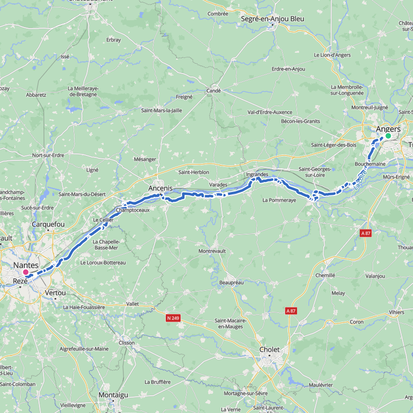 Carte de l’itinéraire