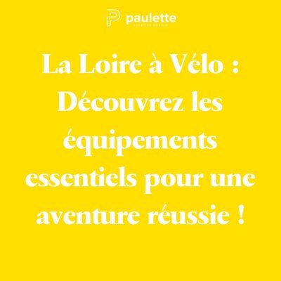 Prêts à pédaler le long de la Loire ? 🚴‍♀️🌿Découvrez les équipements essentiels pour une aventure à vélo inoubliable le long de la Loire à vélo.🚲Notre dernier article de blog vous dévoile tous les secrets pour une escapade réussie. Préparez-vous à rouler en toute sérénité et à vivre des moments magiques au fil de l'eau ! 💫🚲Lien en bio !💻#paulettebike #loireavelo #loireàvélo #voyageavelo #voyageravelo #francevelotourisme #francevélo #nantesavelo #nantestourisme #châteauxdelaloireavelo #chateauxdelaloire #voyageraveloenfrance